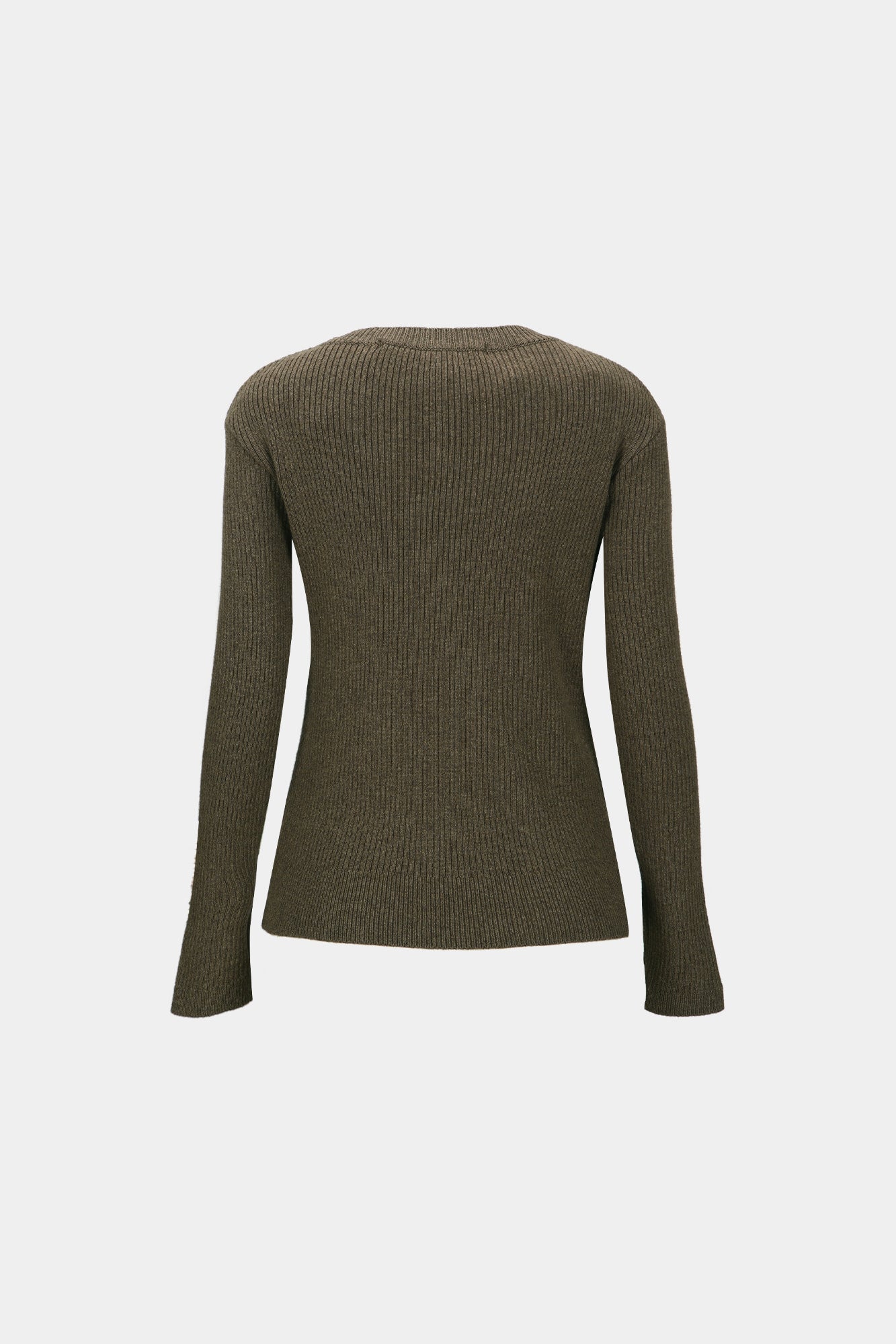 HAND STITCHED BASIC CARDIGAN atb1400w (BROWN)