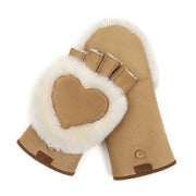 [WINTER] HEART SHEARING GLOVE [CAMEL]