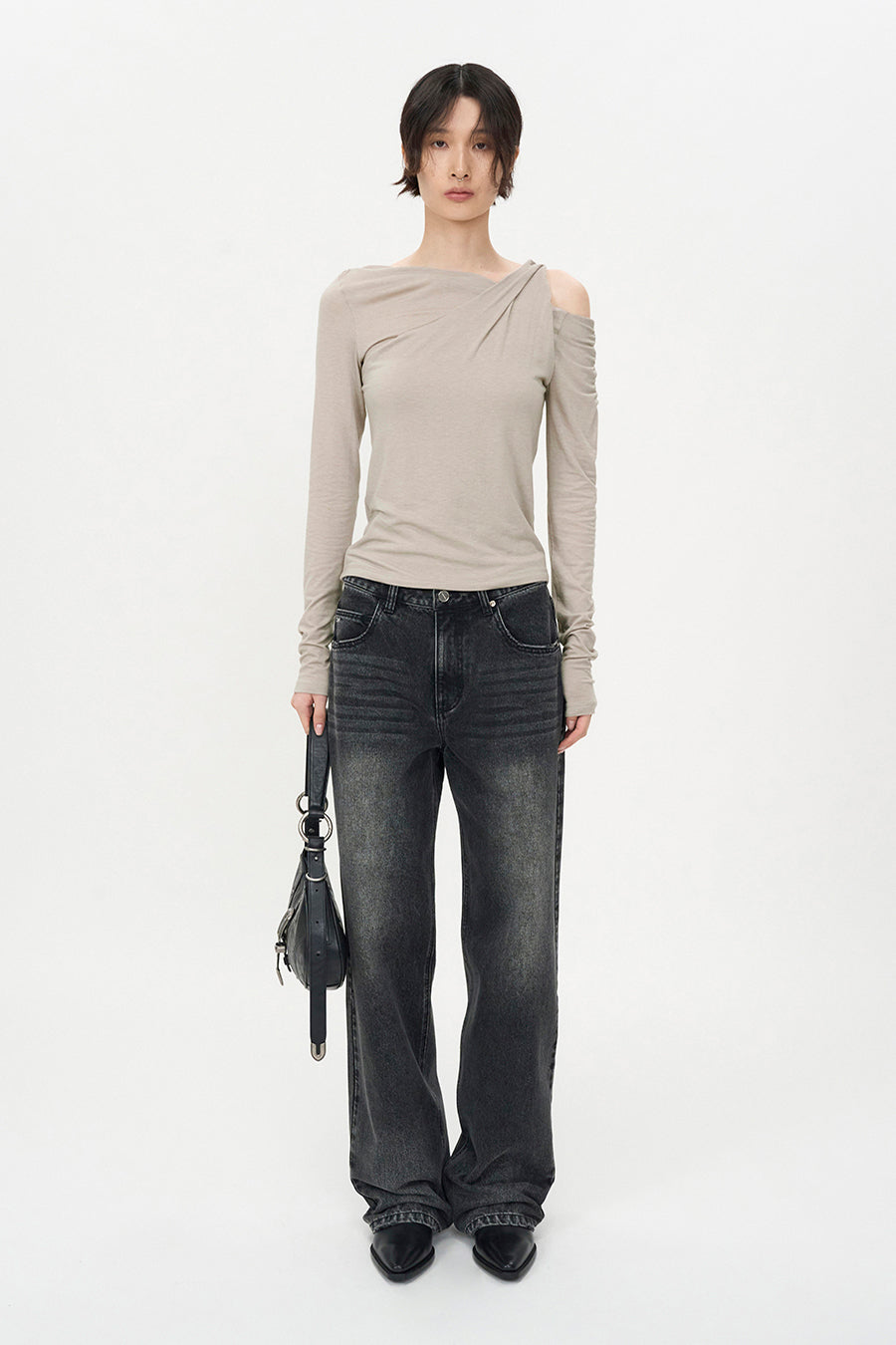 Vintage Wide Denim BLACK