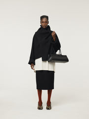HANDMADE MUFFLER COAT (BLACK)