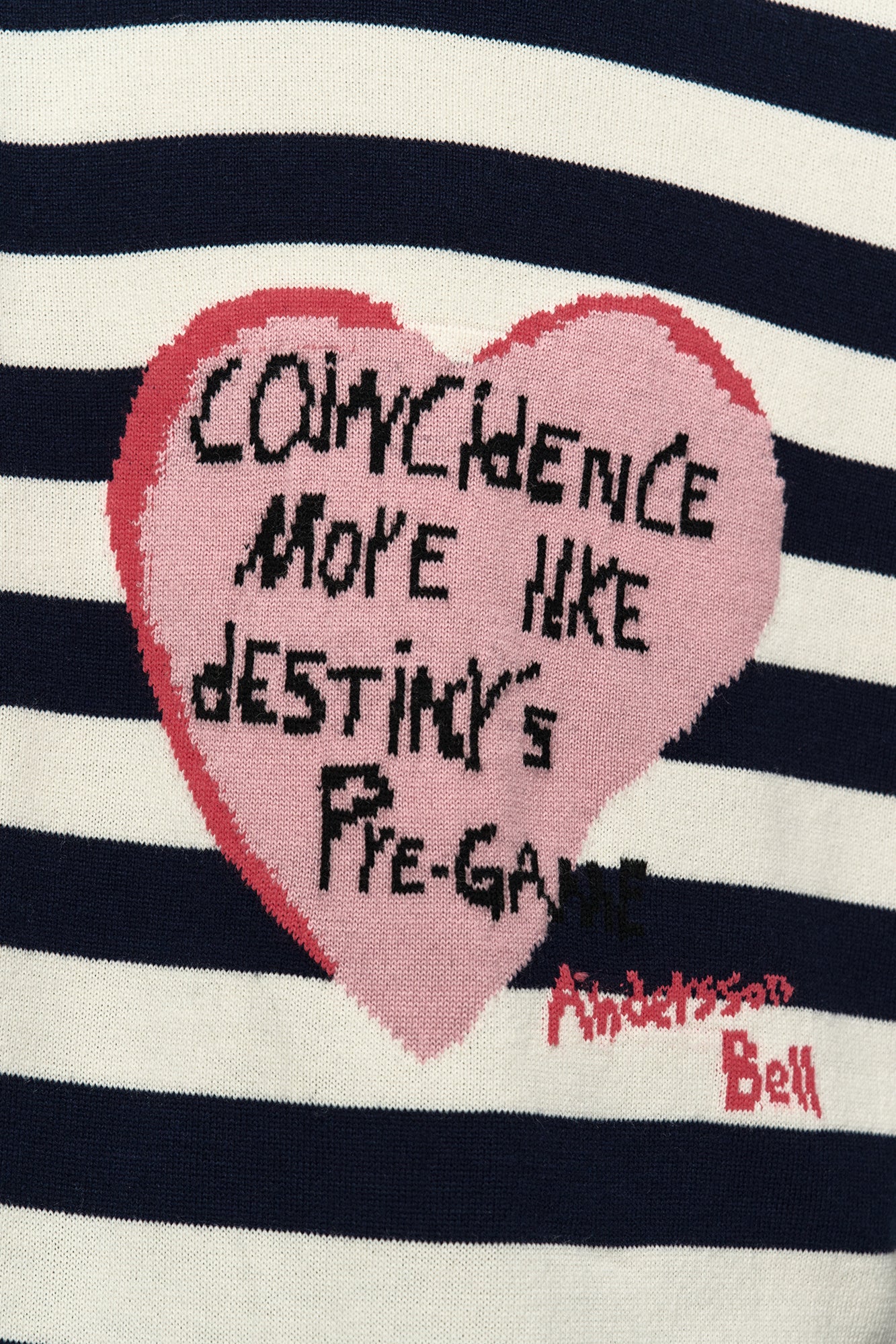 [Restock] BOY'S HEART MESSAGE CREW-NECK SWEATER atb1453m(NAVY/IVORY)