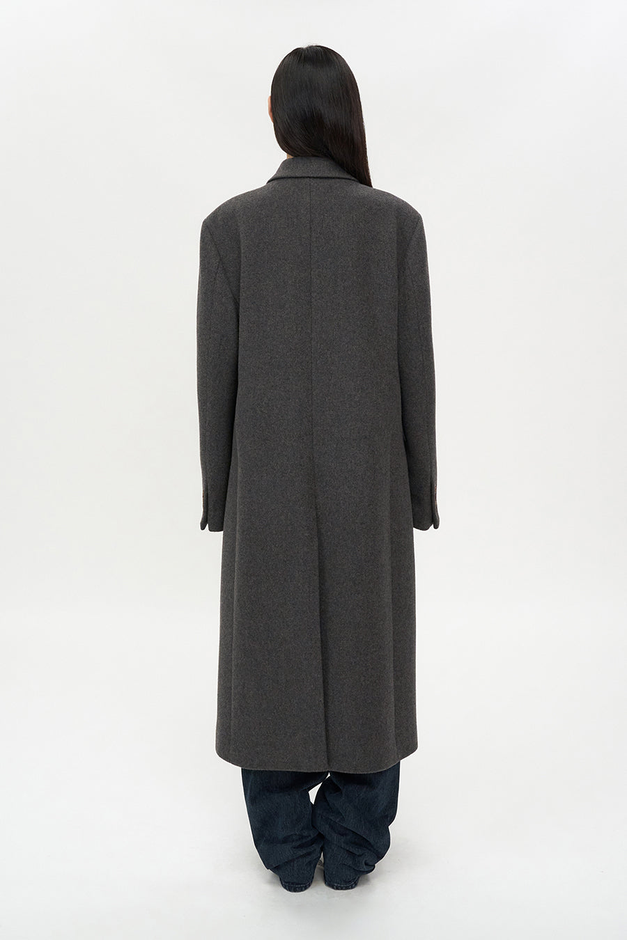 Cashmere Single Maxi Coat BROWN