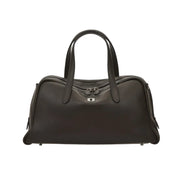 Toque Crumble Tote M Dark Brown