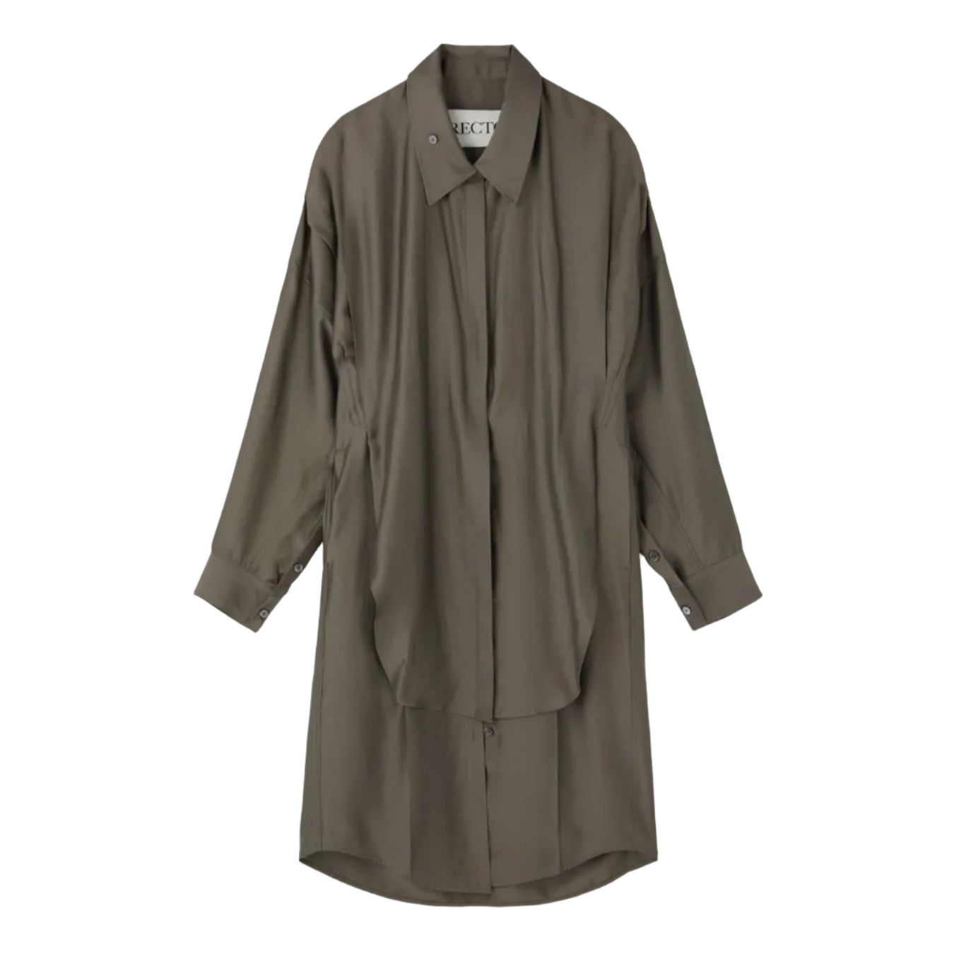 DOUBLE LAYER POINT SHIRT DRESS