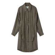 DOUBLE LAYER POINT SHIRT DRESS