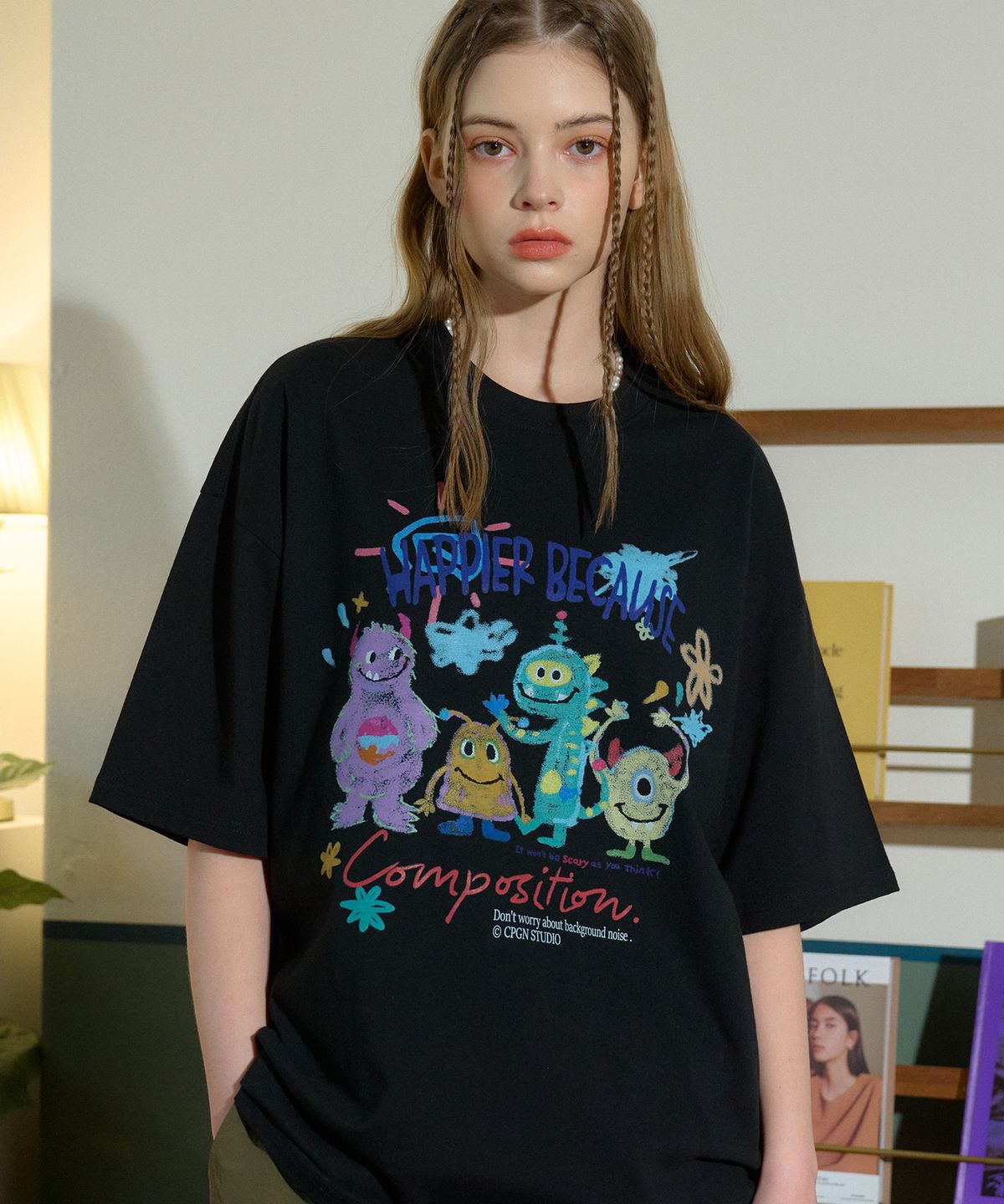 Compagno DTP Happy Day Short Sleeve T-Shirt Black