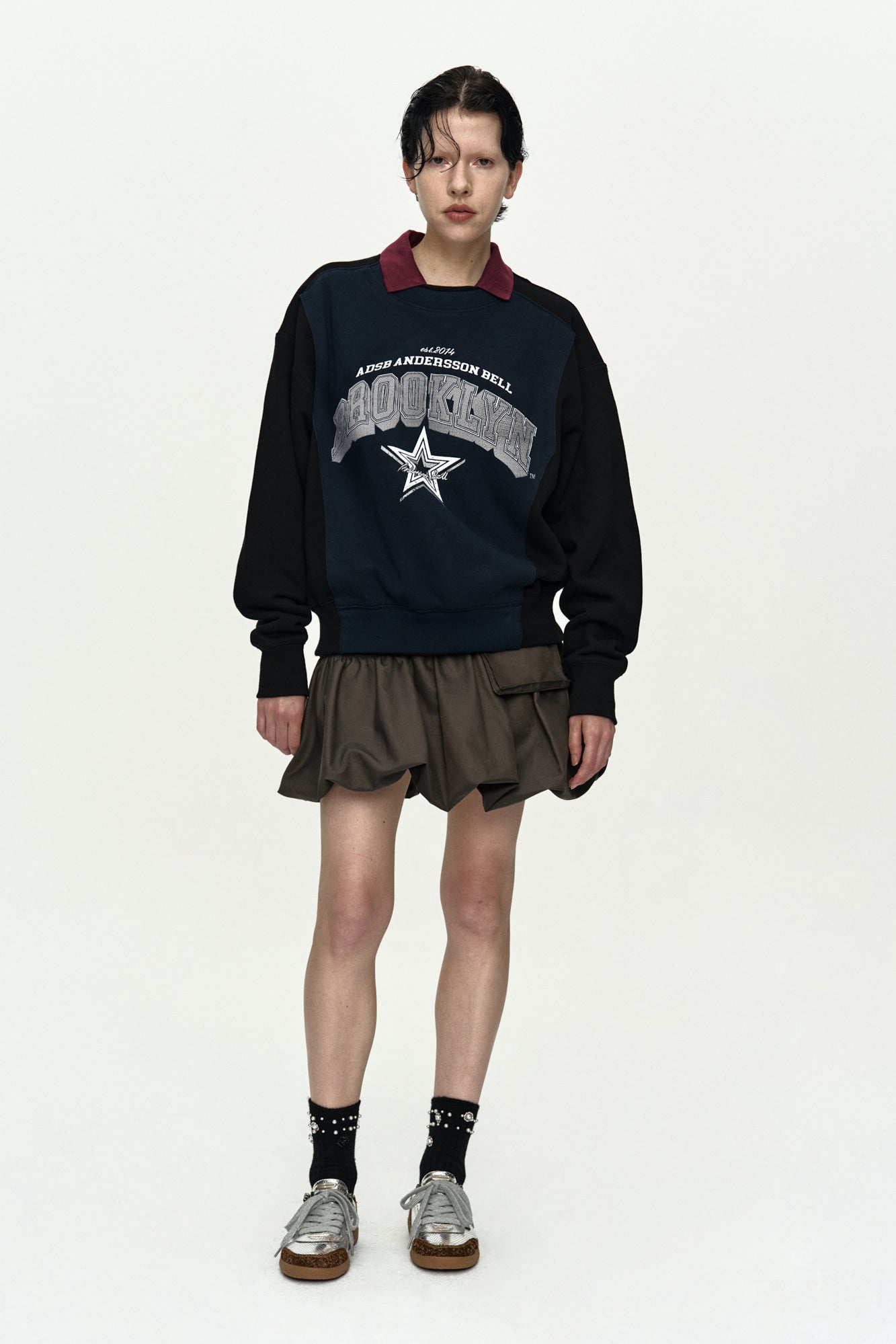 CARGO BALLOON SKIRT apa897w (CHARCOAL)