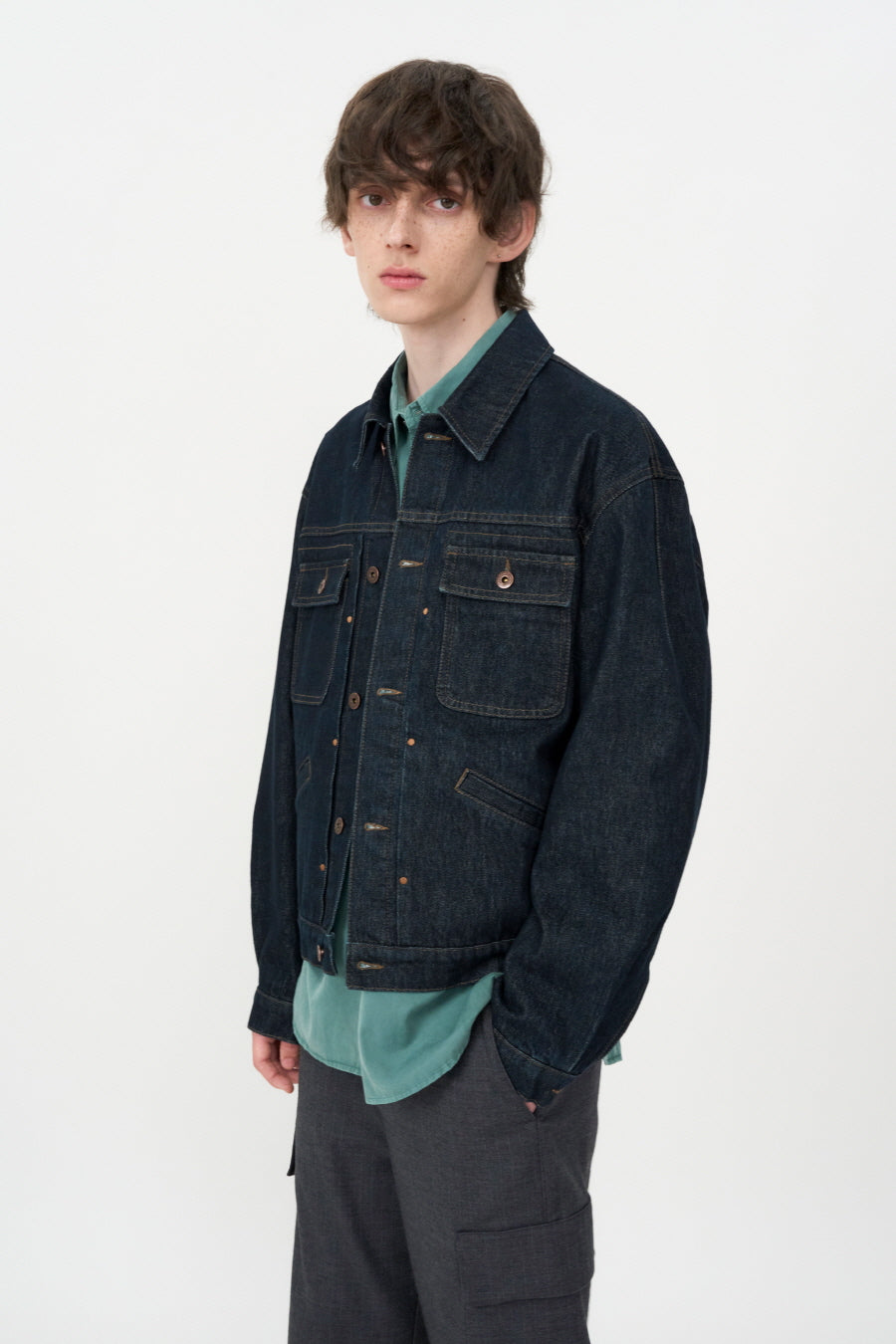 TYPE-2 Trucker Jacket RINSED
