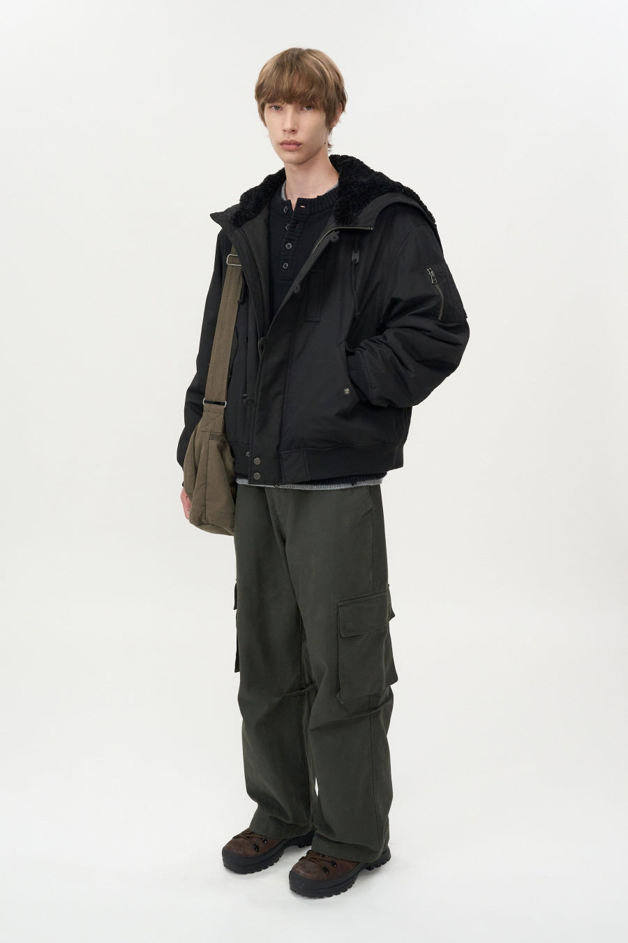 [UNISEX] N-2B Pilot Parka BLACK