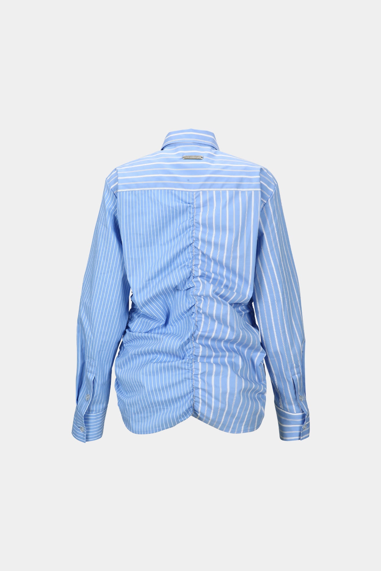 STRIPE SHIRRING SHIRT