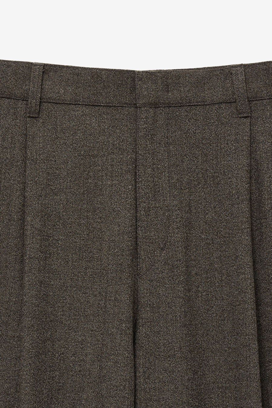 Wool Tapered Pants BROWN