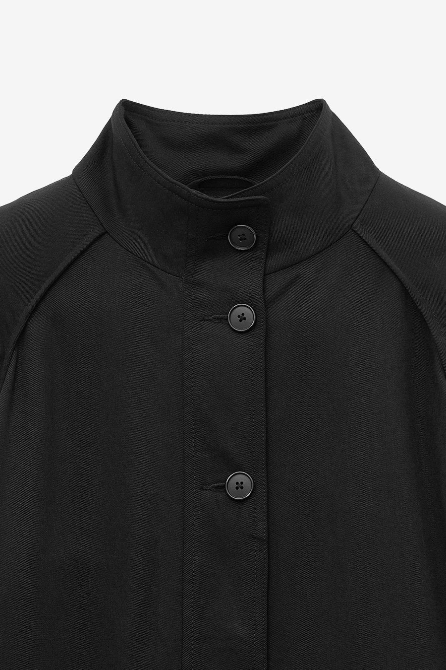 Raglan Tencel Casual Jacket BLACK