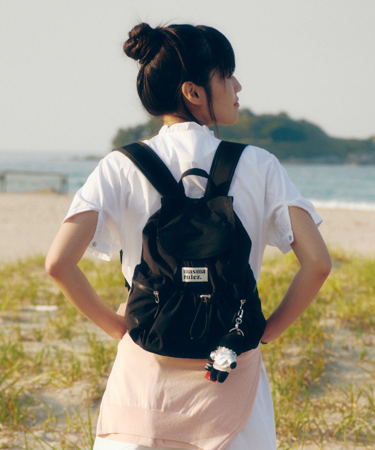 Masmarulez Mini Flap Backpack_Black