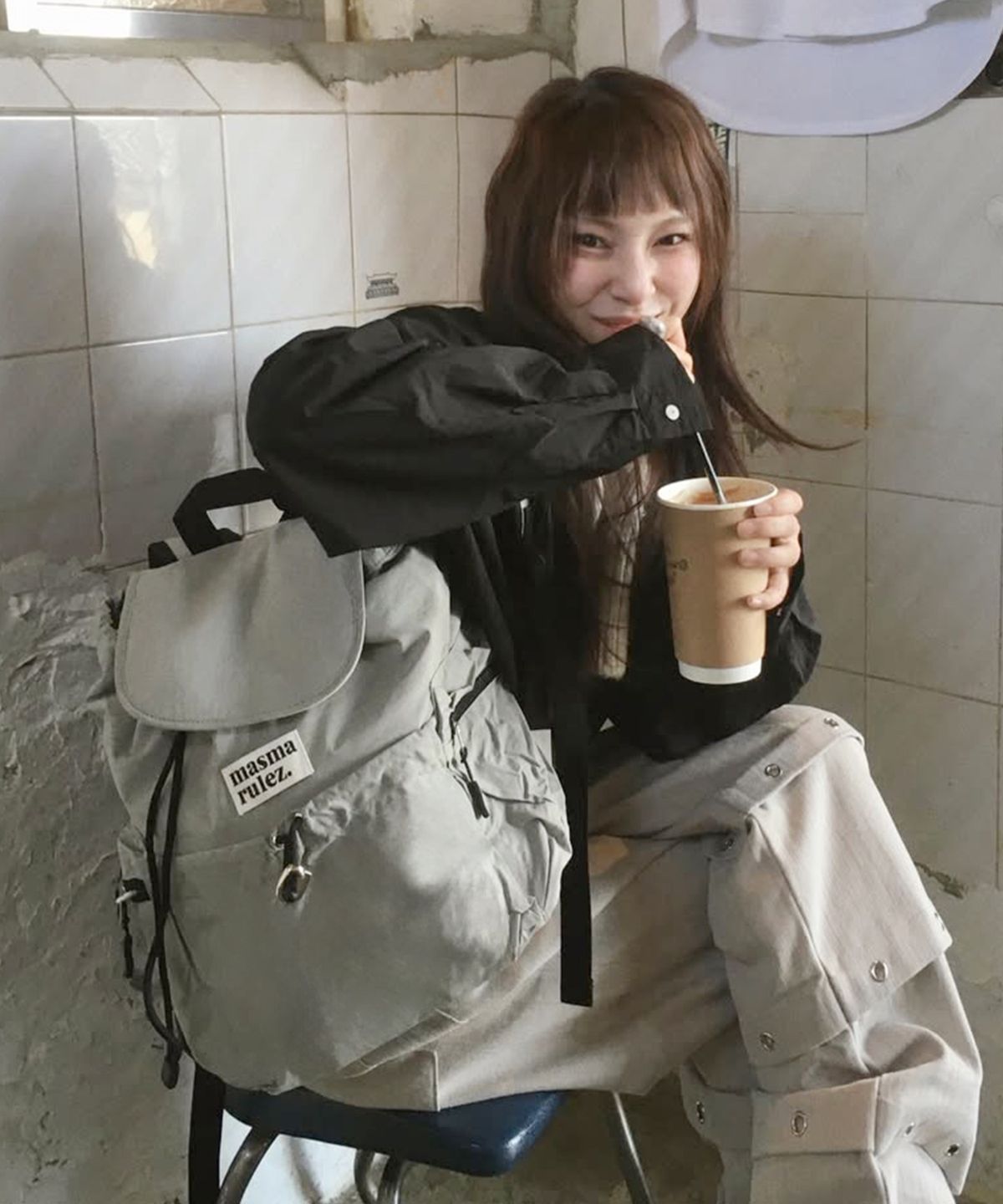 Masmarulez Mini Flap Backpack _Gray