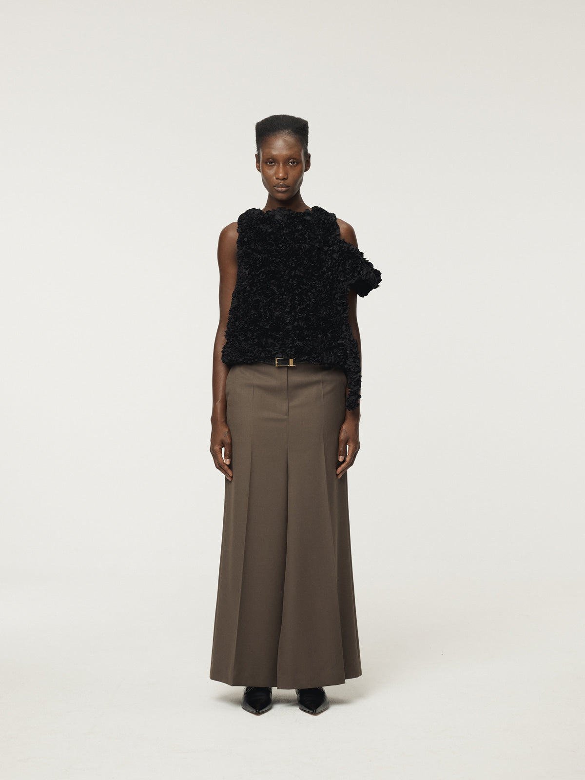 SINTRA SLIT SKIRT PANTS (DARK KHAKI)