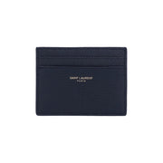 Saint Laurent Signature Logo Card Holder - Deep Galaxy / 370779EAAX24597