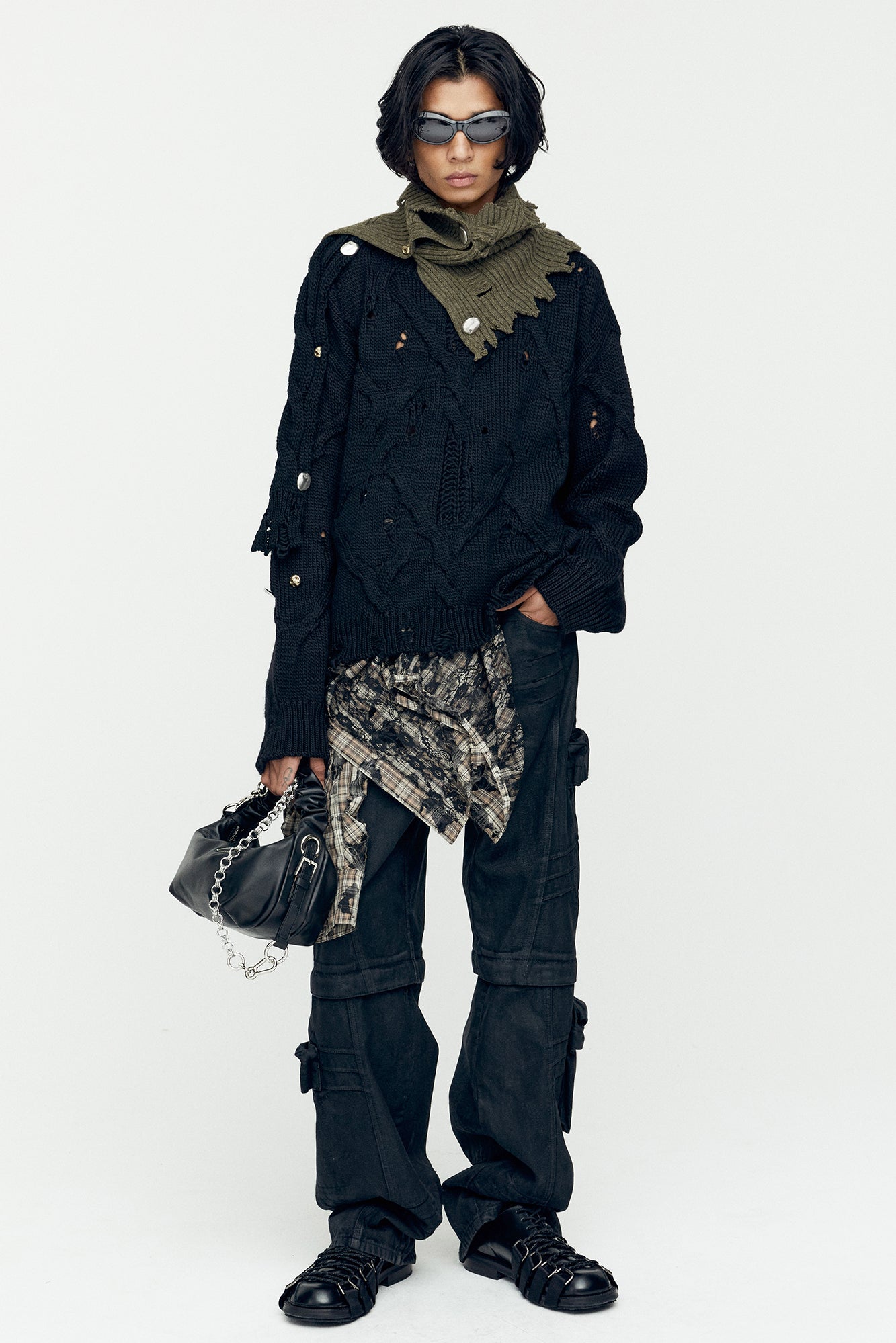 UNISEX ROGHEN WOOL NECK WARMER aaa421u (TAUPE)