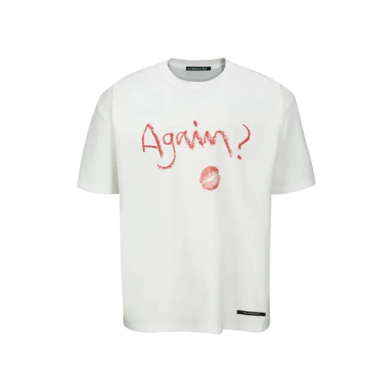 (ESSENTIAL) UNISEX AGAIN LIP T-SHIRT atb1406u(WHITE)