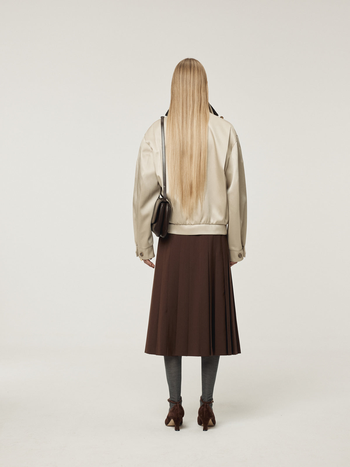 DOUBLE SATIN JUMPER (SAND BEIGE)