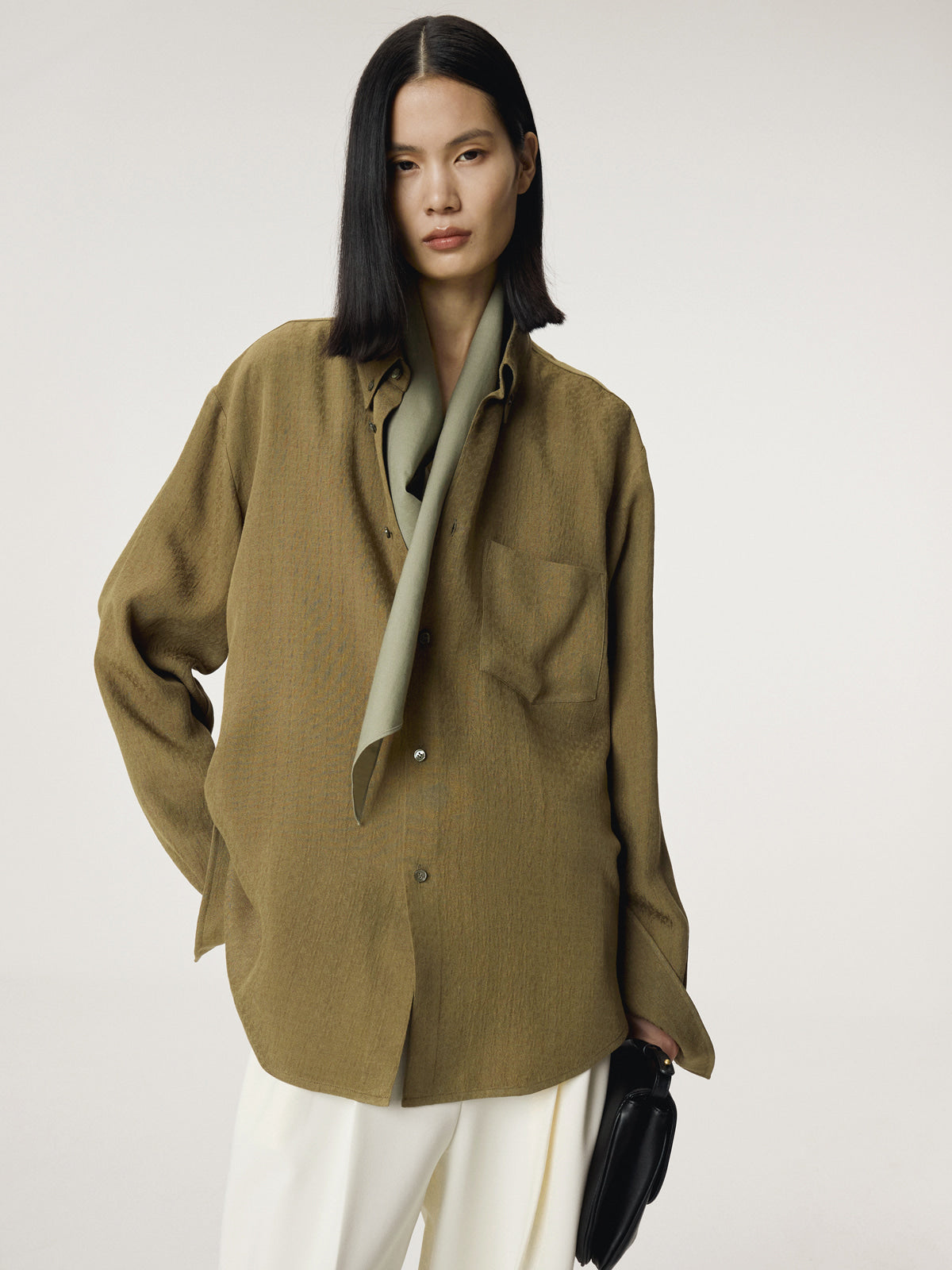 VINTAGE JACQUARD SHIRT (KHAKI)