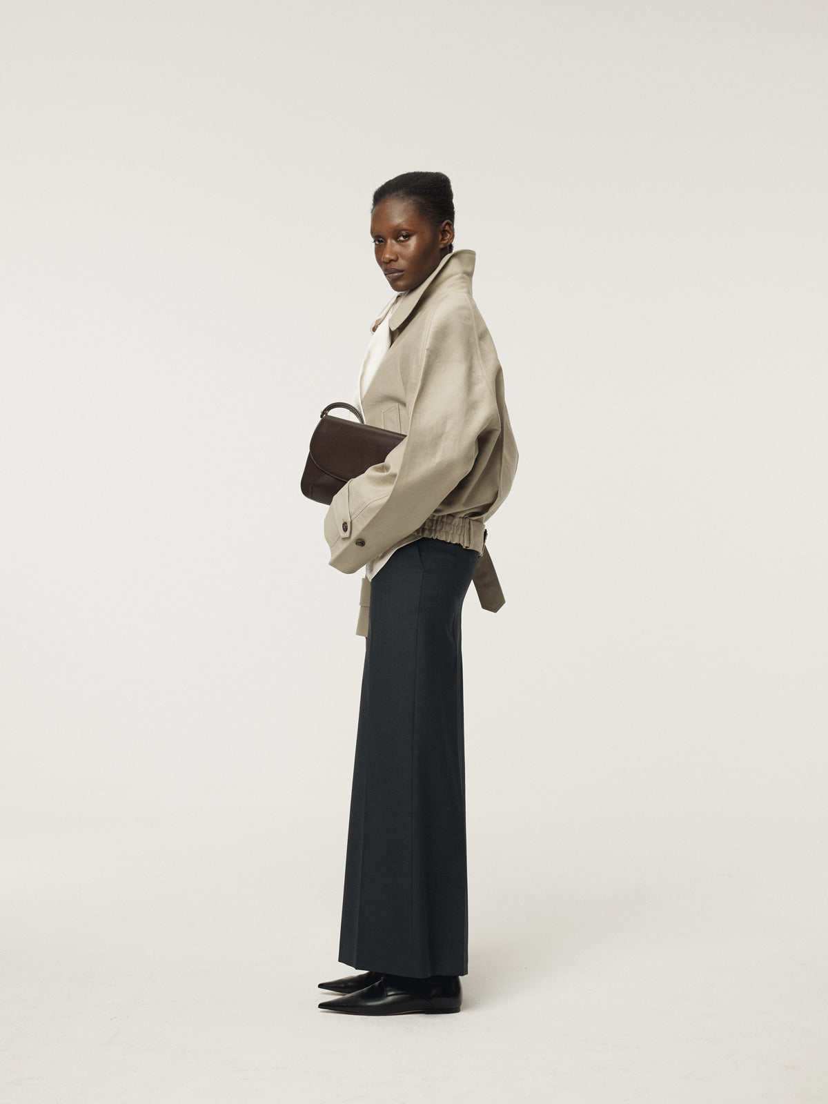 REGLAN SLEEVES COTTON JUMPER (LIGHT TAUPE)