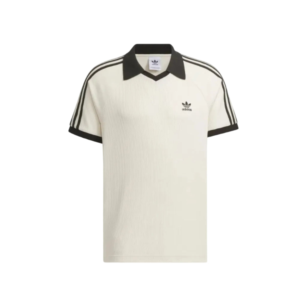Adidas Waffle Short Sleeve Polo Shirt - Wonder White / JV9265