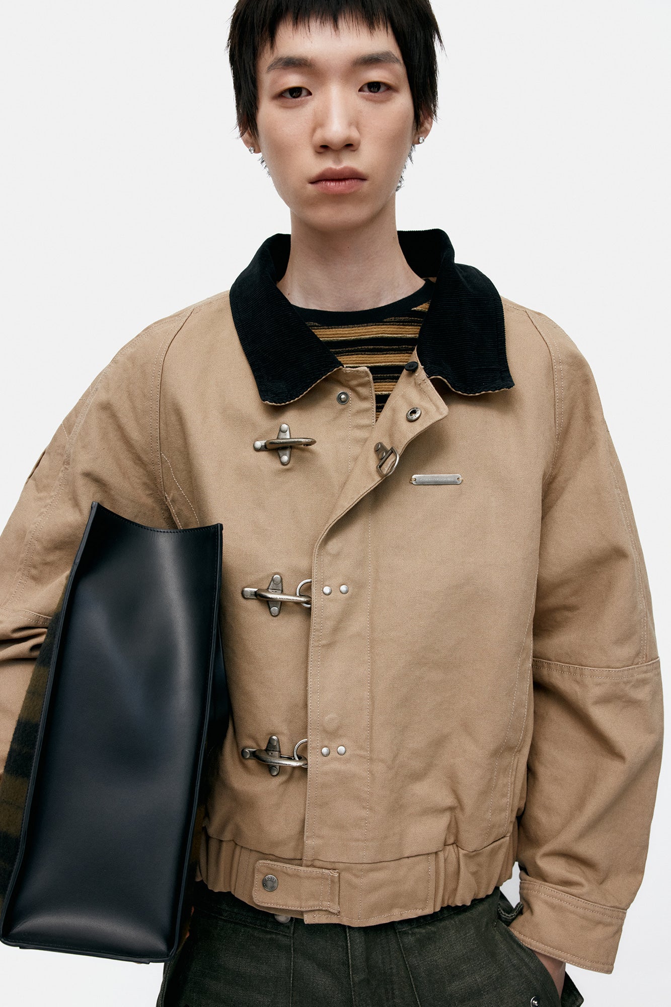 UNISEX ORTEGA WASHED COTTON JACKET awa712u (BEIGE)