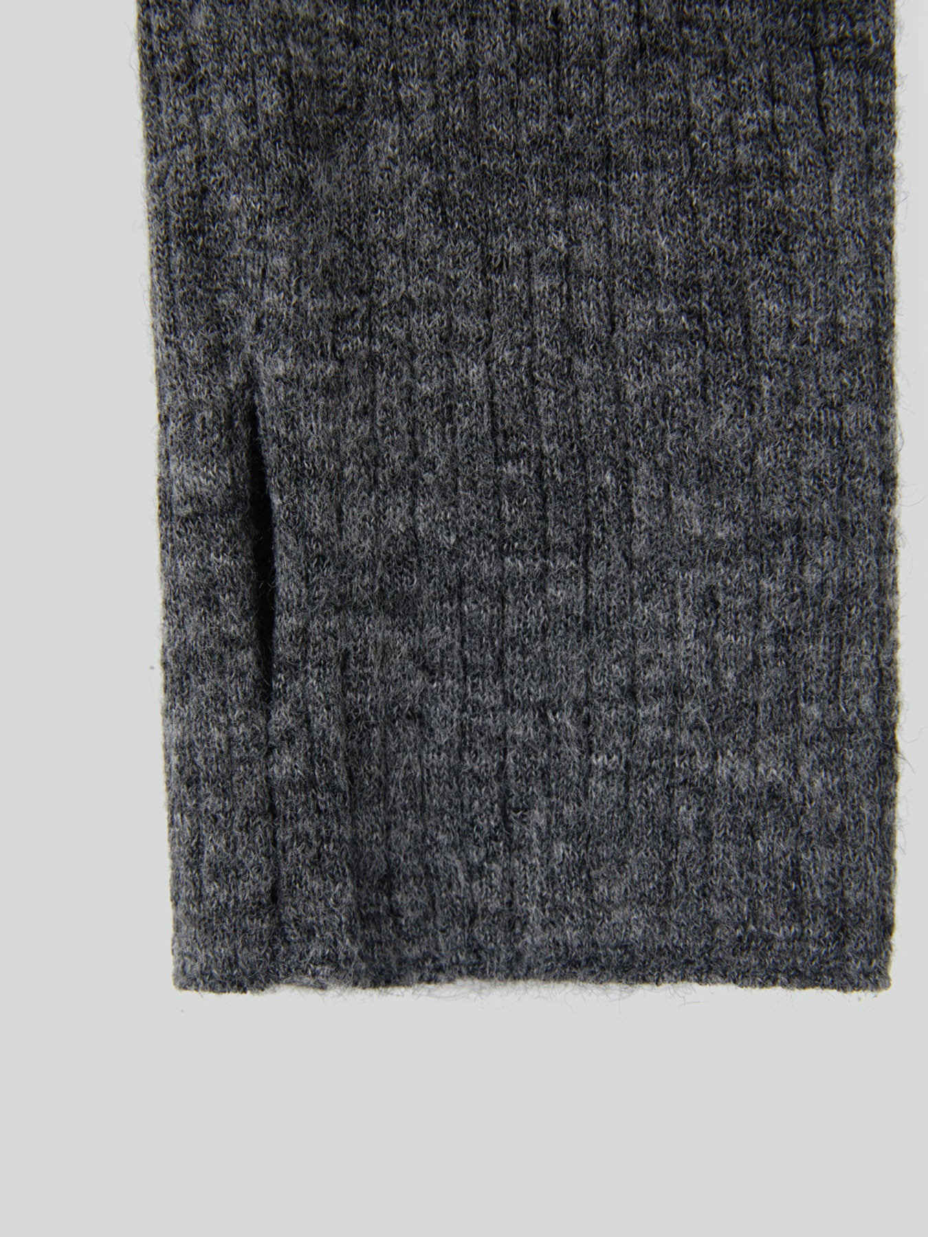 SLIM FIT BALACLAVA KNIT TOP (CHARCOAL GREY)