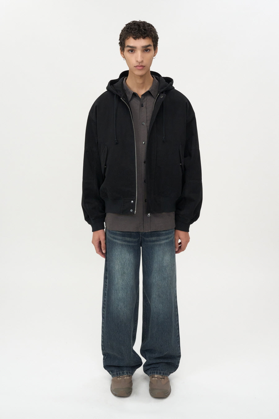 Flight Hooded Bomber BLACK