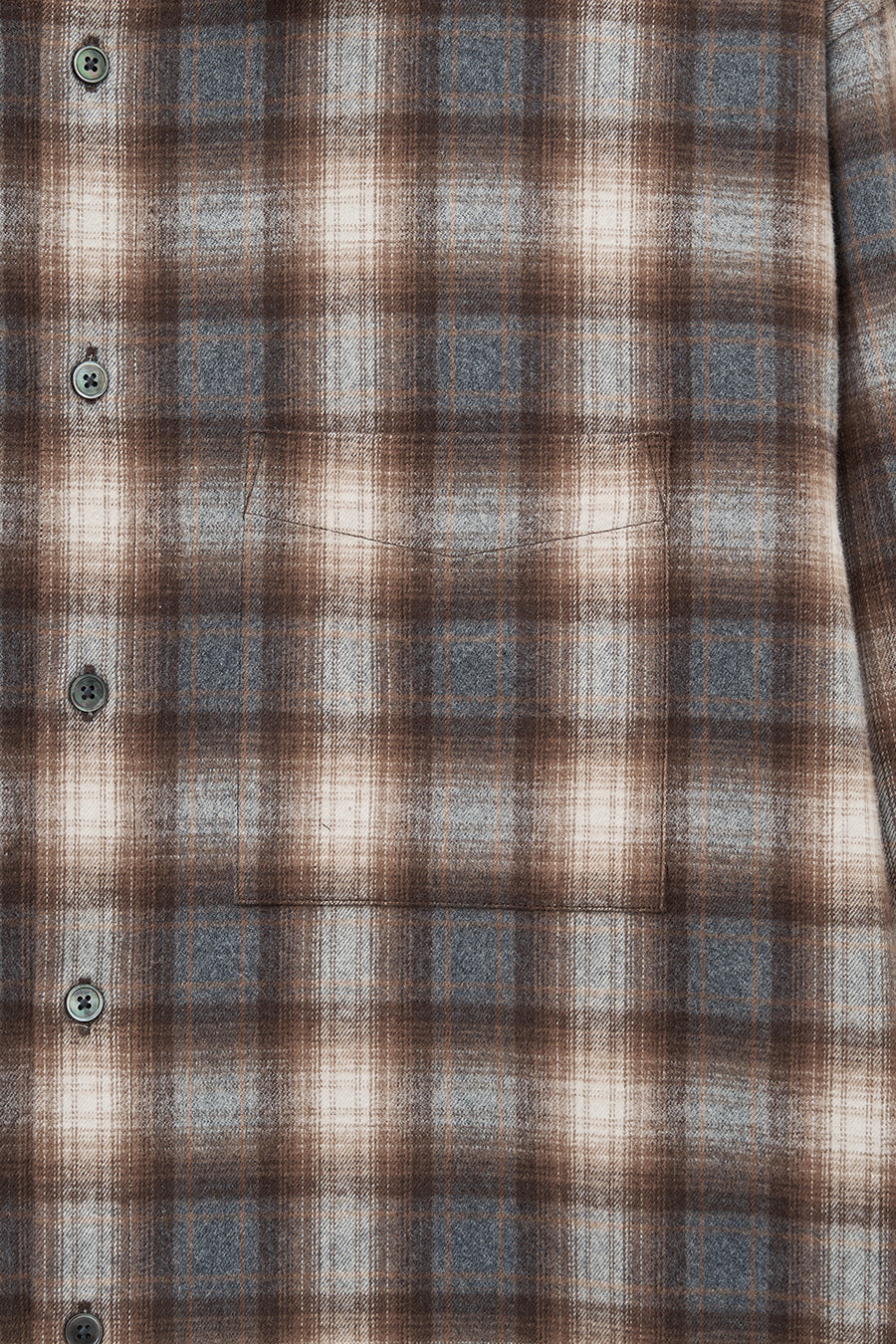 Cotton Flannel Check Shirt BROWN