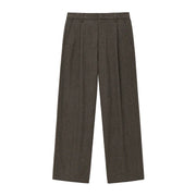 Wool Tapered Pants BROWN