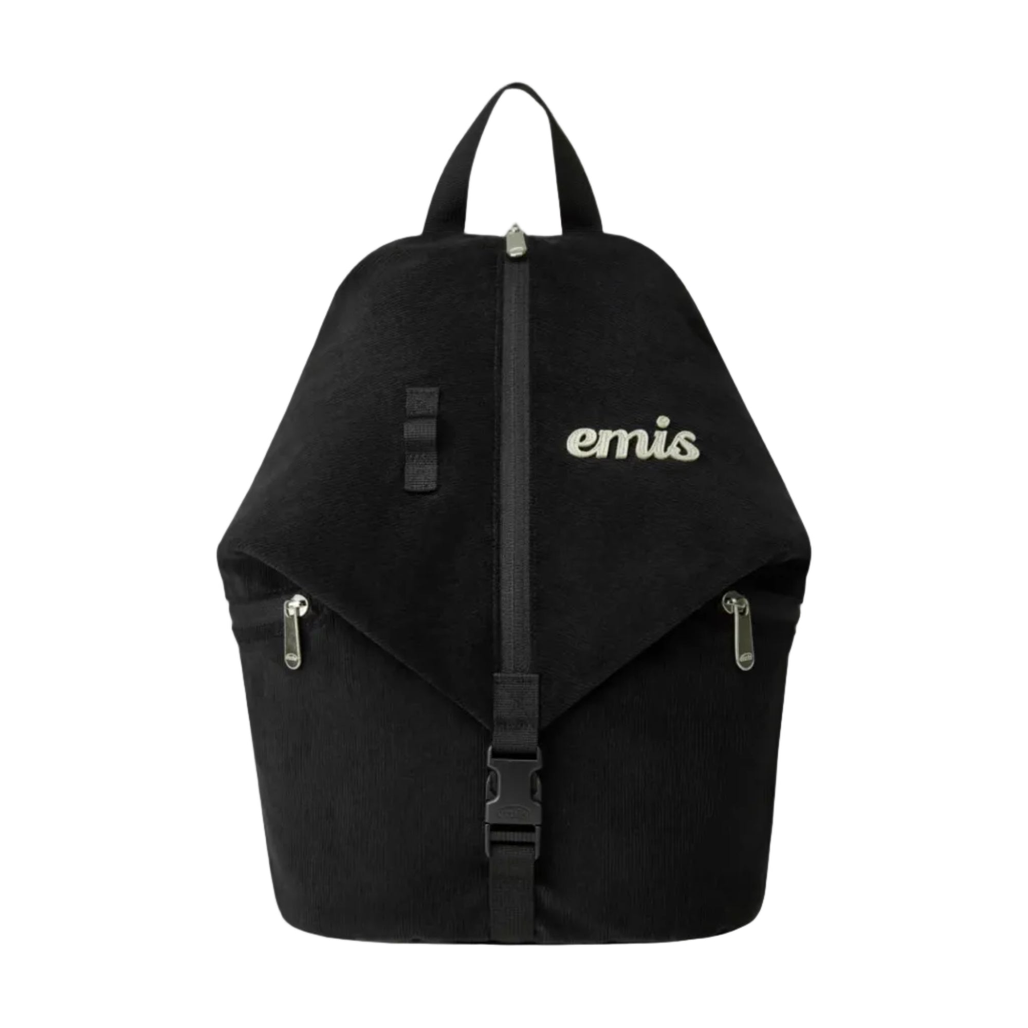 CORDUROY CONVERTIBLE BACKPACK - BLACK