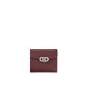 Occam Ring Square Half Wallet Currant Burgundy