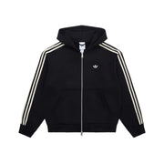 Adidas Hooded Zip-Up - Black: Cream White / KC9315