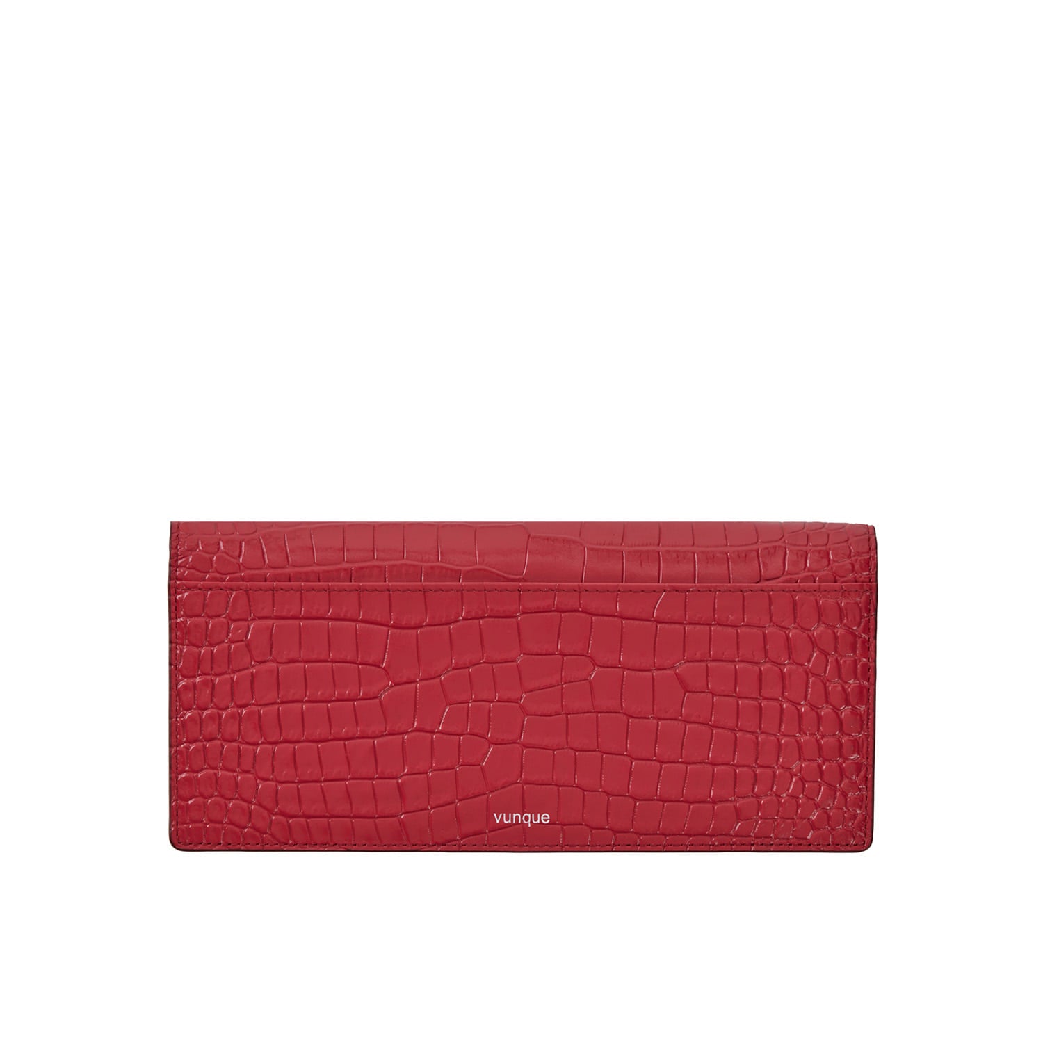 Occam V Long Wallet Croco Ruby Red