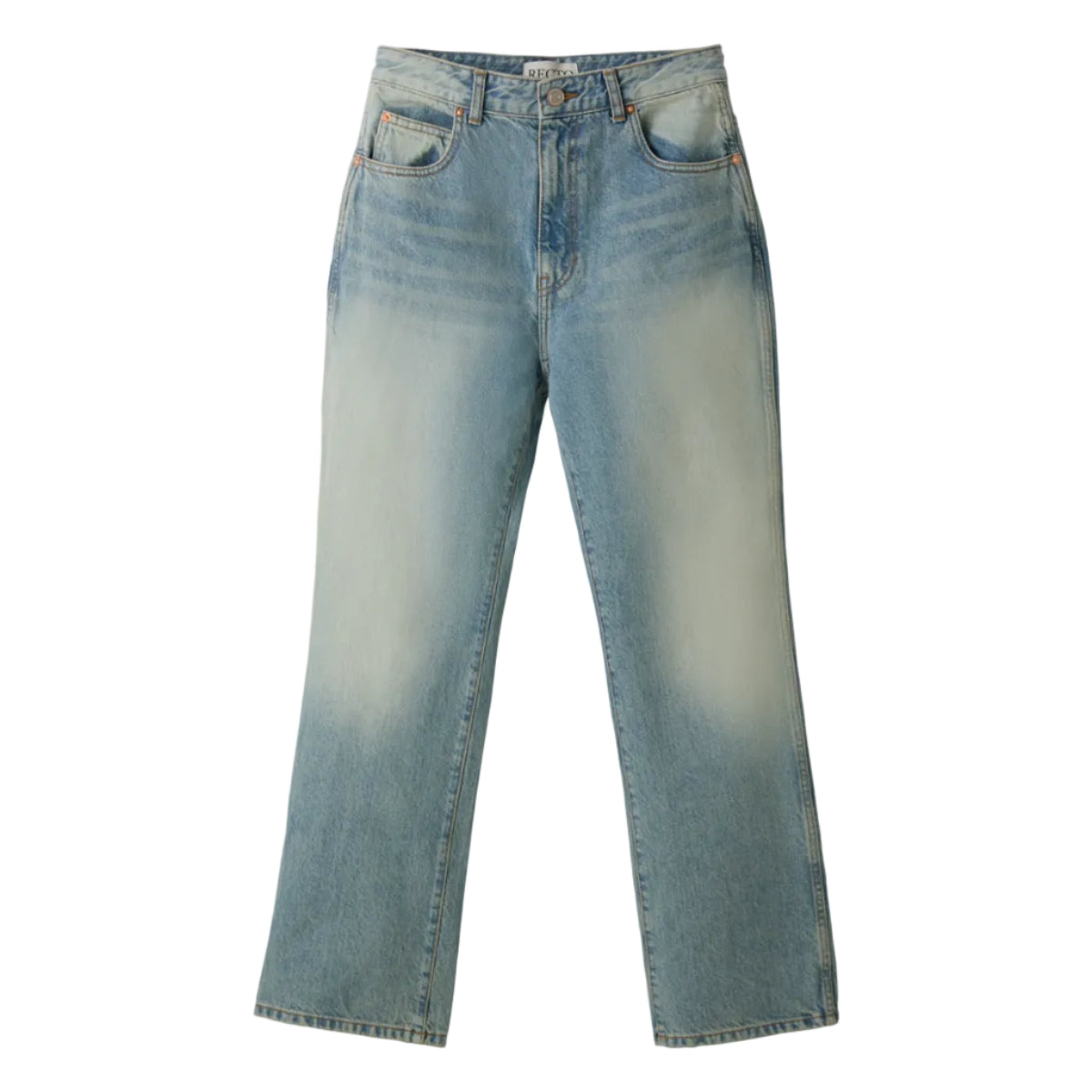 SEMI FLARE DENIM PANTS (LIGHT BLUE)