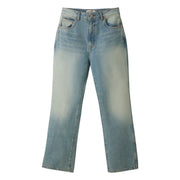 SEMI FLARE DENIM PANTS (LIGHT BLUE)