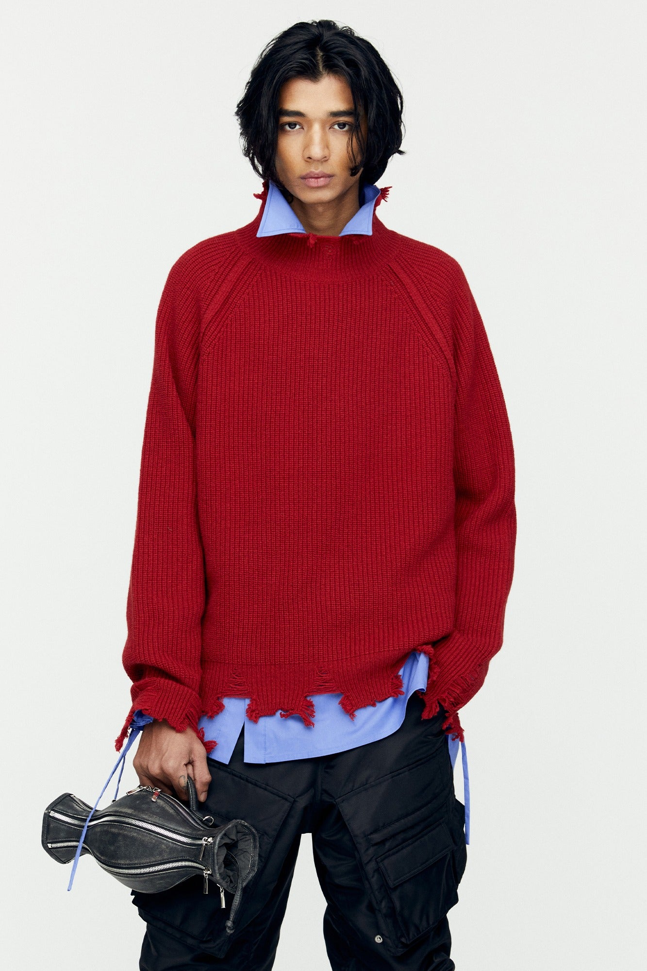 ROGHEN TURTLENECK SWEATER atb1157m (SCARLET)