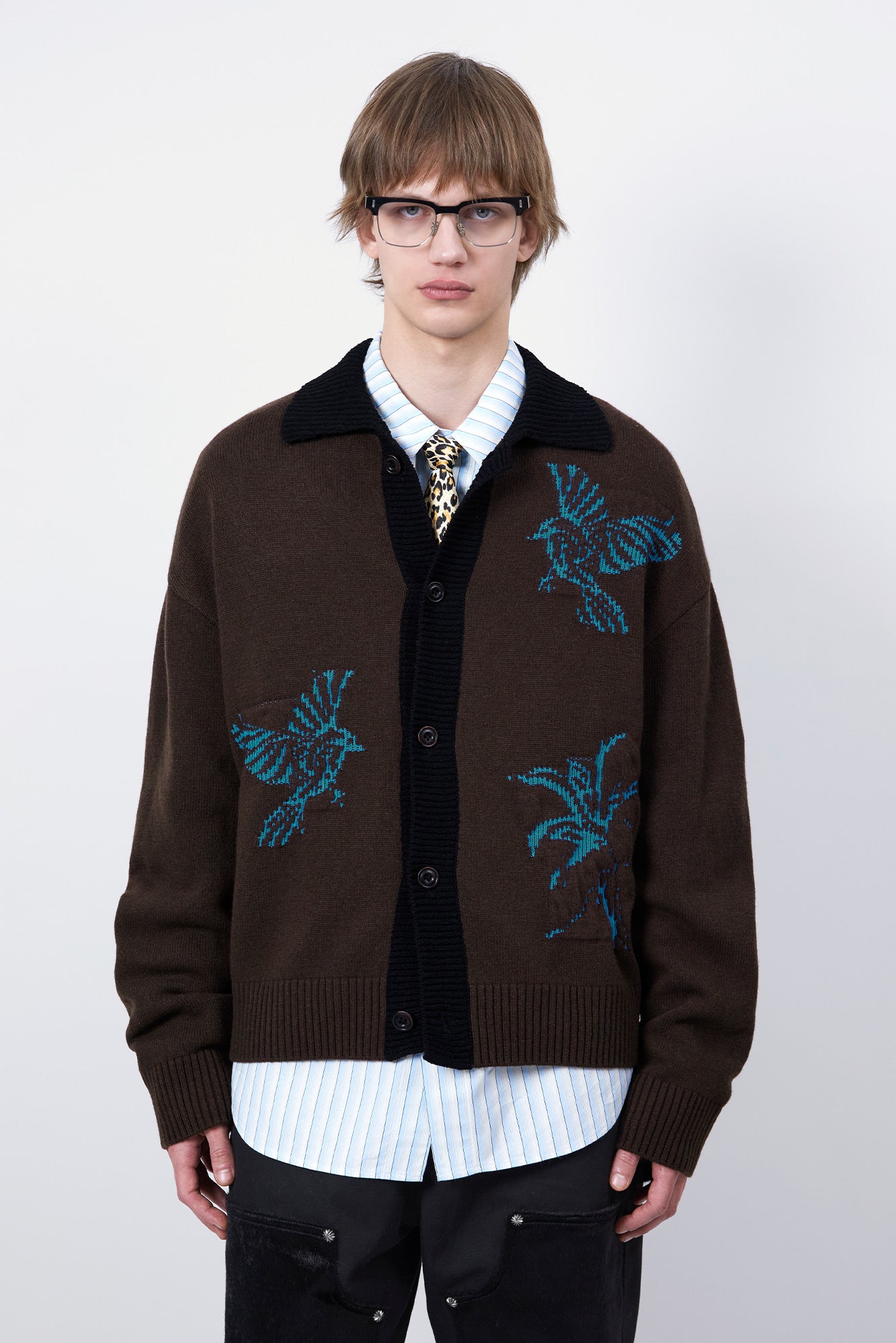 STRIPE LAYERED SHIRT atb1369m (BLUE)