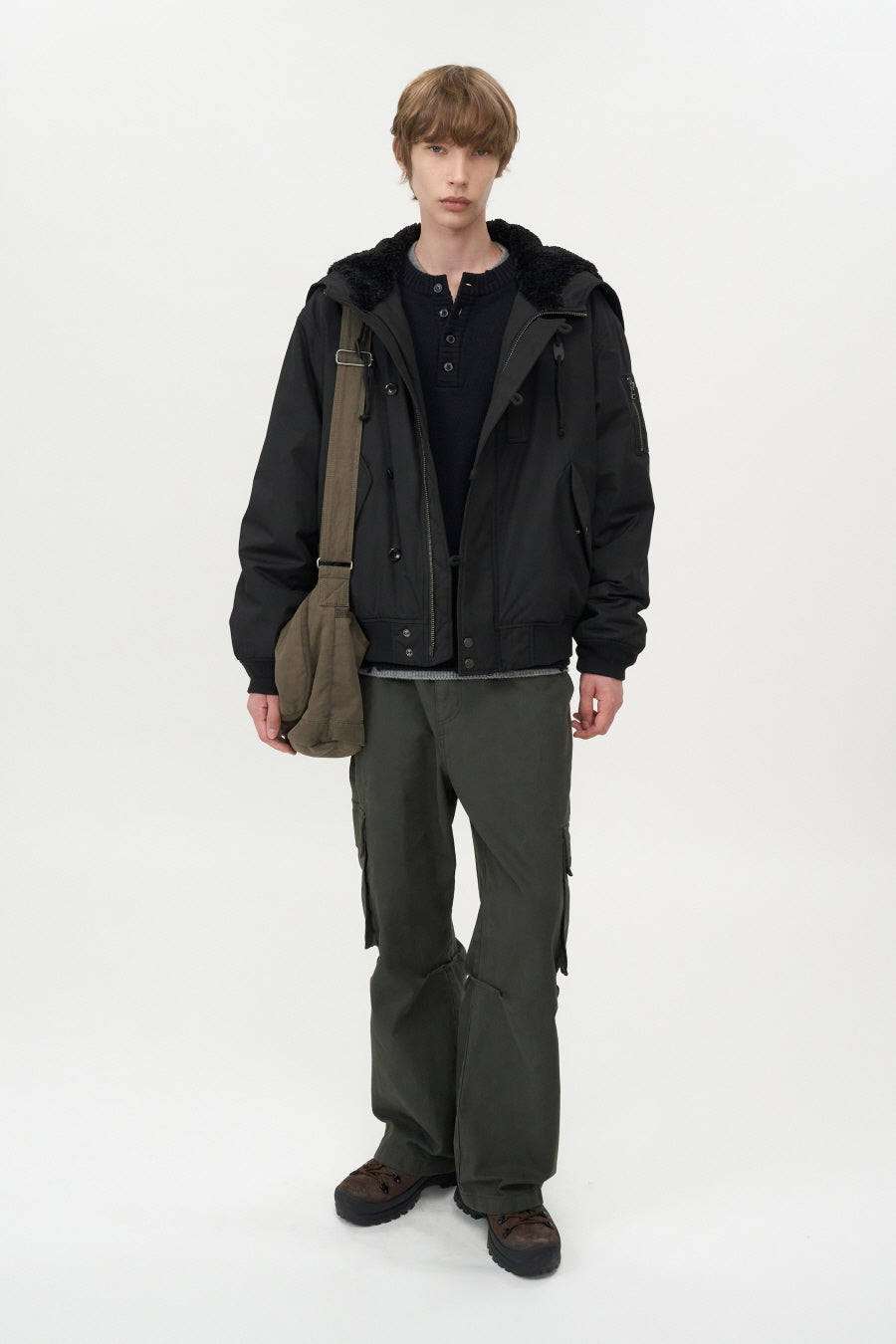 [UNISEX] N-2B Pilot Parka BLACK