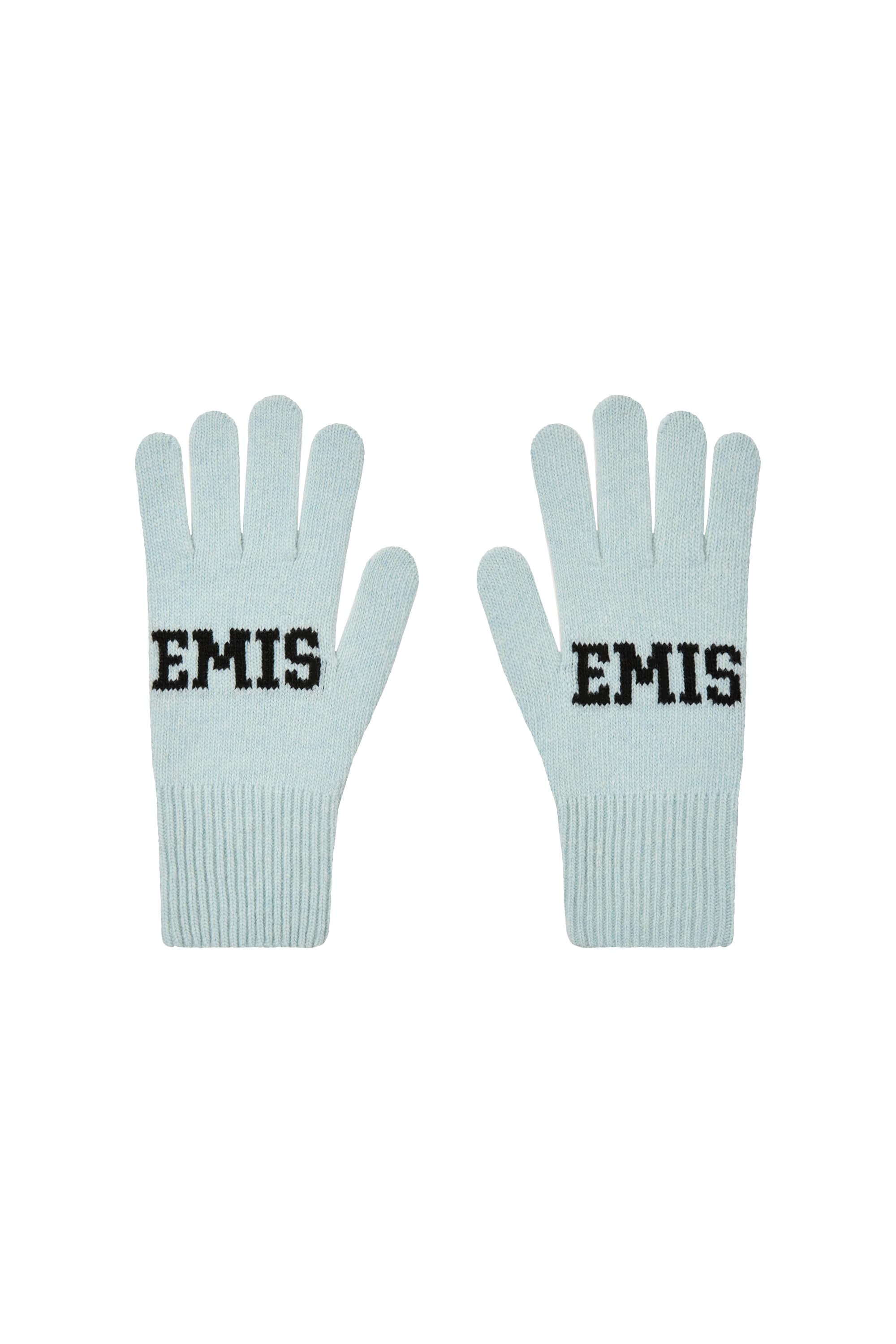 LOGO FINGER GLOVES - LIGHT BLUE