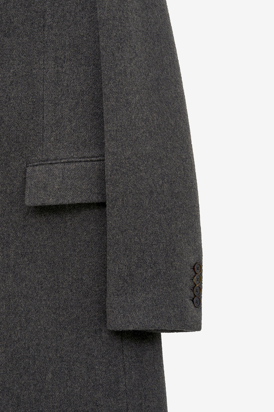 Cashmere Single Maxi Coat BROWN