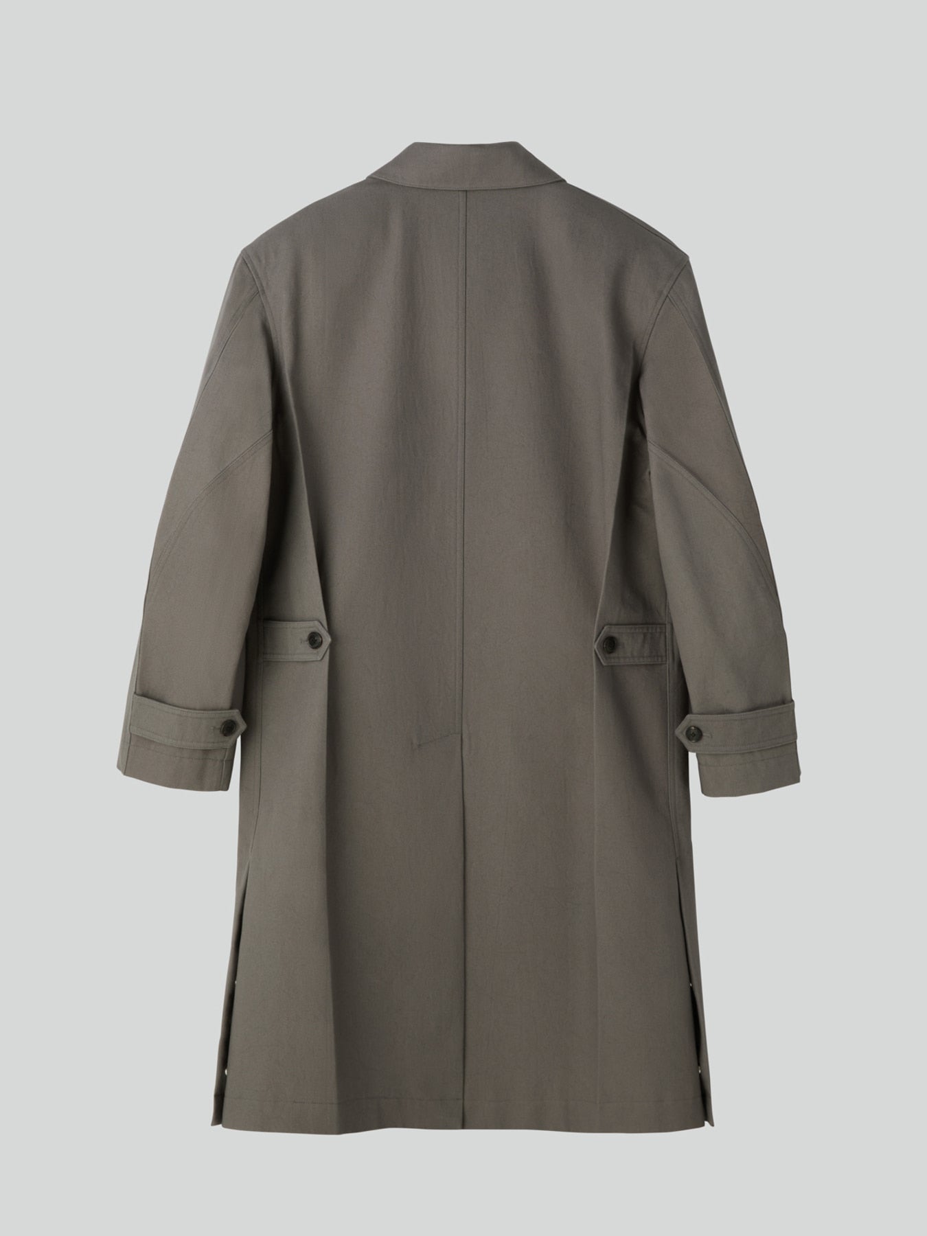 DIEGO HEAVY COTTON COAT (STONE GREY)