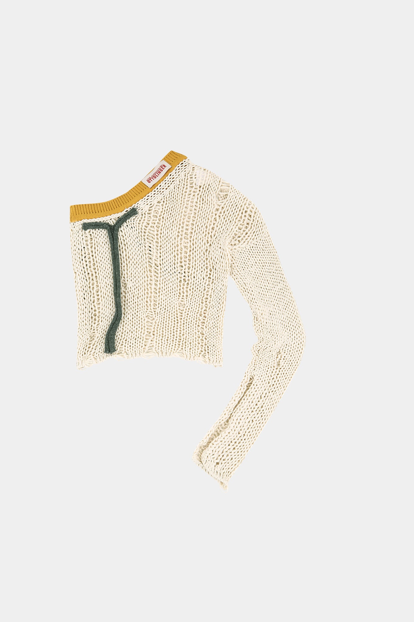 ADSB X OTTOLINGER ONE SHOULDER KNIT atb1214w (IVORY)