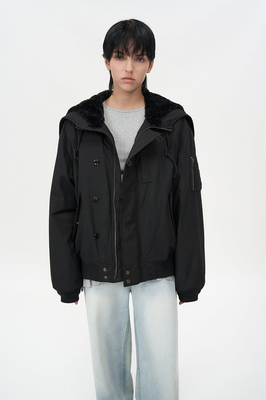 [UNISEX] N-2B Pilot Parka BLACK
