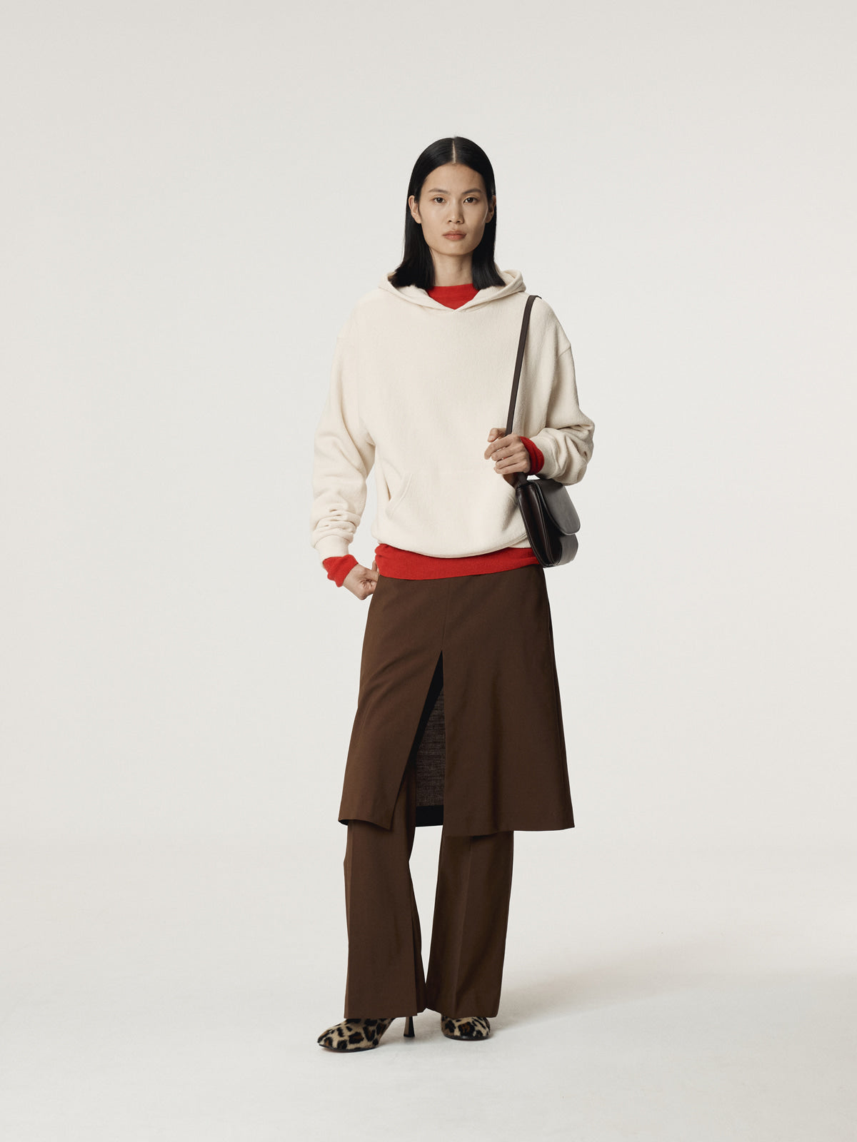 RC LAYERED SKIRT PANTS (TOBACCO)