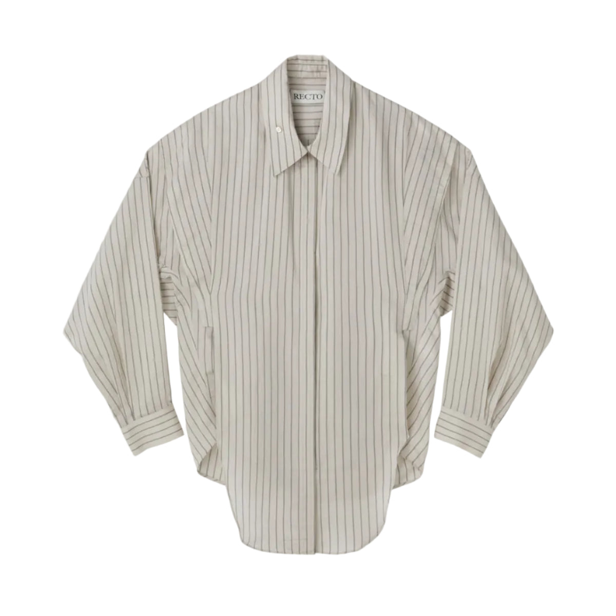 DOUBLE LAYER STRIPE SHIRT (PALE BEIGE)