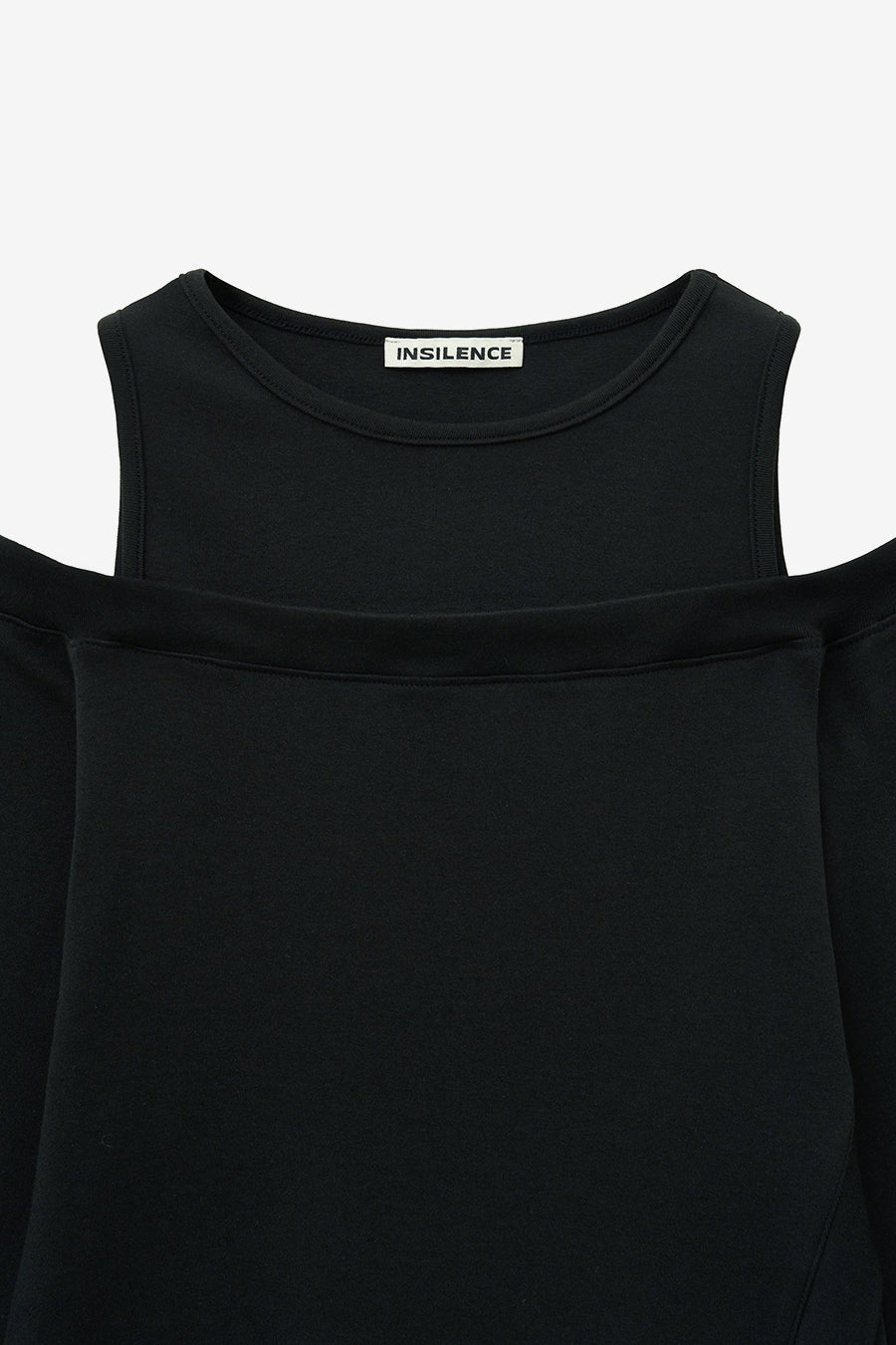 Asymmetric Off-Shoulder Top BLACK