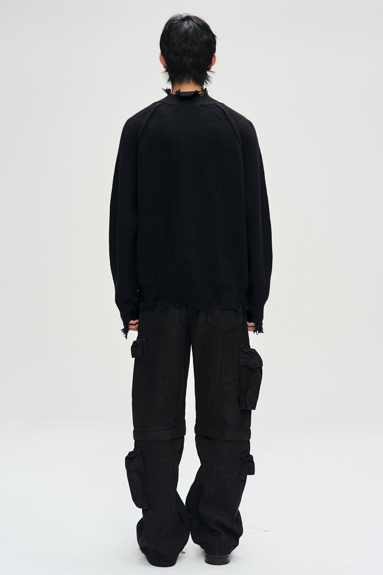 ROGHEN TURTLE NECK SWEATER atb1157m (BLACK)