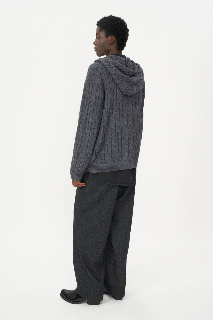 Wool Tapered Pants GREY